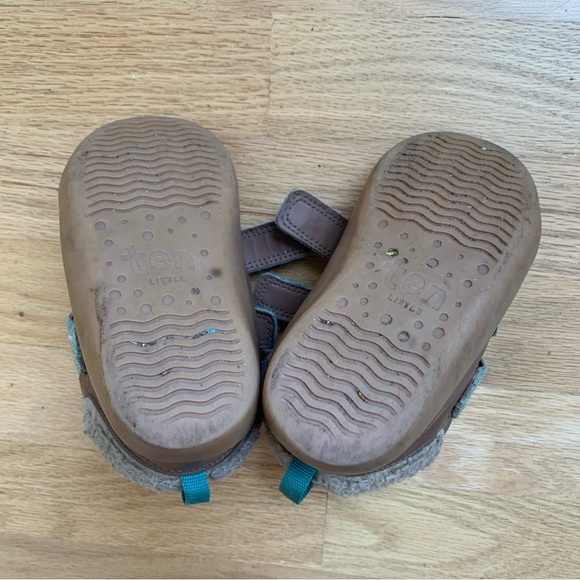 Ten Little Furry High Top in Chestnut Brown - Picture 3 of 4